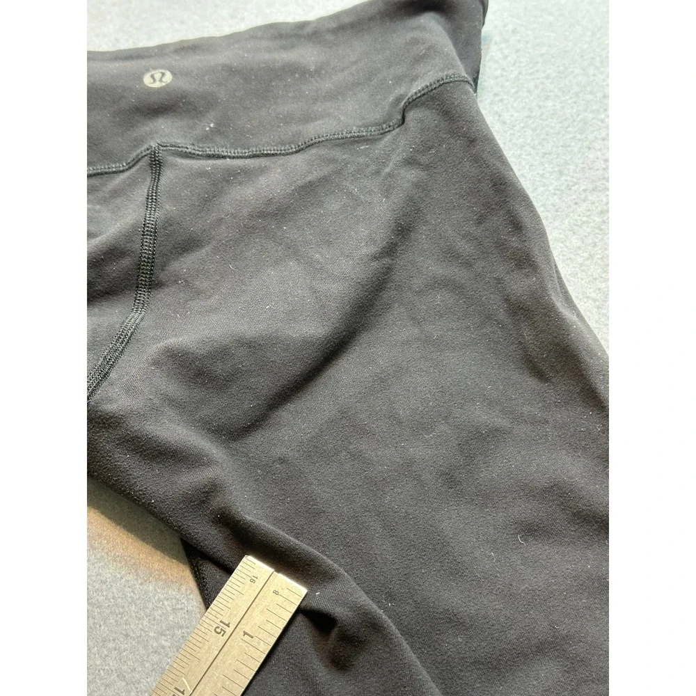 Lululemon Wunder Under Black Crop Leggings High Rise Size 6 Athletic Pants-101